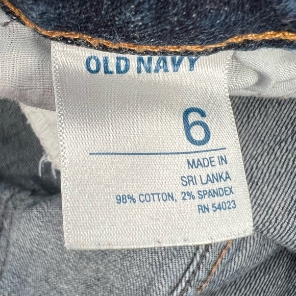 Old Navy Above The Knee Back Slit Pencil Denim Jean Skirt Size 6 Women's - Picture 4 of 5